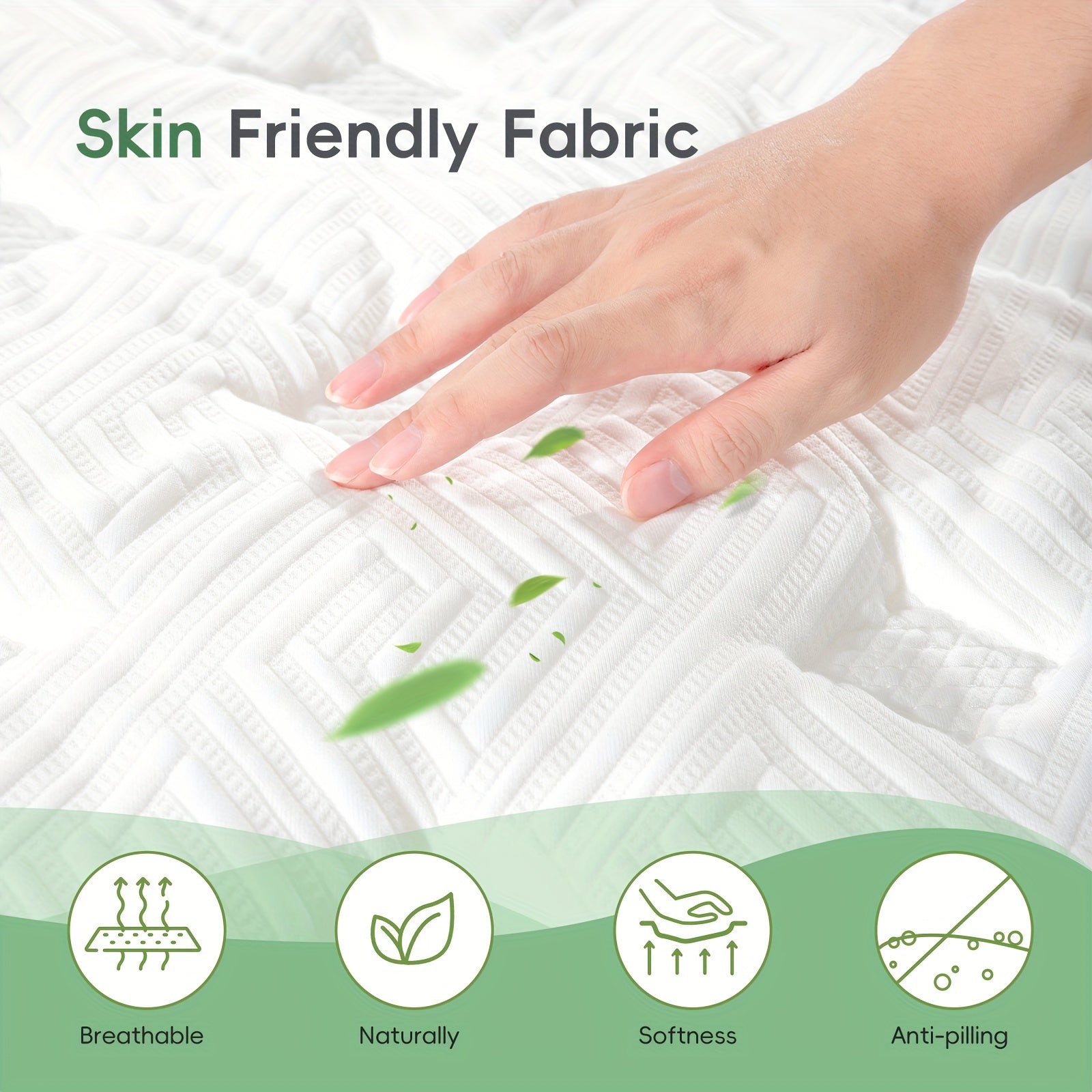 12-Inch Hybrid Mattress in a Box – Twin, Full, Queen, King – Memory Foam & Individually Pocketed Springs for Motion Isolation