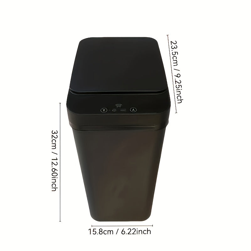 3-Pack Touchless Smart Trash Cans – Motion Sensor with 3 Modes, Battery Powered (2 AA Not Included), Slim Electric Lidded Bins for Bathroom, Bedroom, Office & Living Room