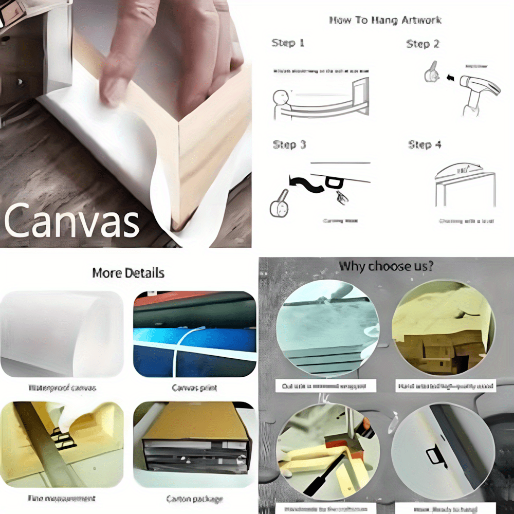 2D Flat Canvas Wall Art – Modern Abstract Fashion Silhouette Painting with Golden & Black Accents